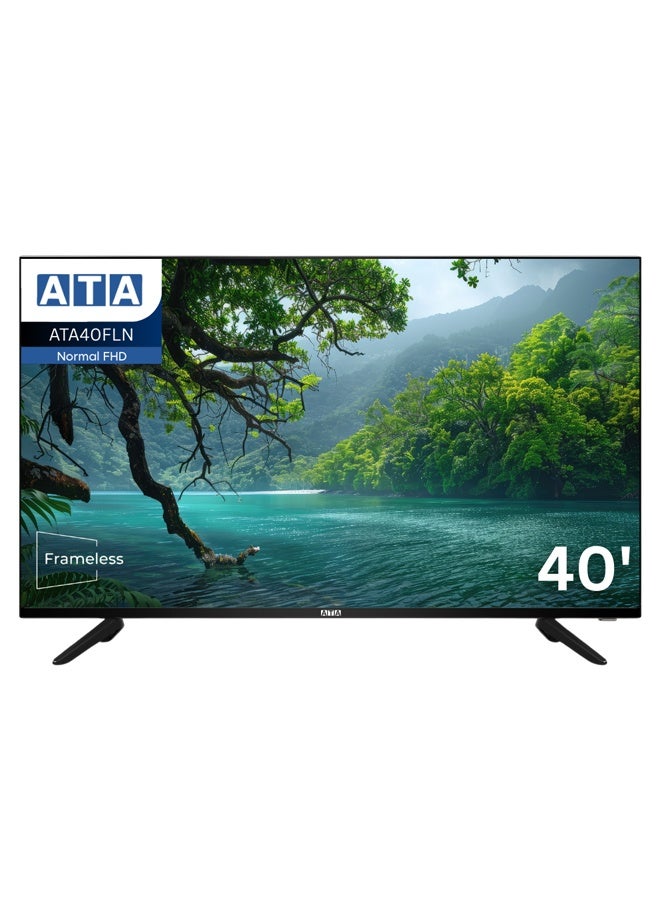 اي تي اي شاشة 40 بوصة FHD بدون إطار - ATA40FLN